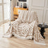 VClife Bohemian Aztec Accent Chair Cover 71"x91", Beige White Geometric Tribal Chenille