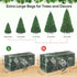 BALEINE 9 ft Christmas Tree Storage Bag, Heavy Duty Extra Large Artificial Christmas Tree Bag with Reinforced Handles and Dual Zippers Wide Opening (Transparent, 9 ft) by BALEINE