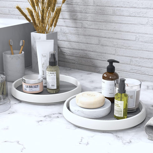 Simple Houseware 2 Tier Turntable Lazy Susan Spice Organizer
