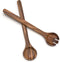 Lipper International Acacia Round Salad Servers, One Pair, 13" Long