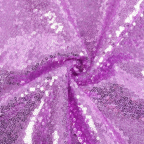 Poise3EHome Lavender Sequin Tablecloth 50×72 Inch Rectangle Sparkly Fabric Overlay for Wedding Birthday Party Decoration