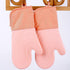 Silicone Oven Mitts with Extra Long Cuff - Heat Resistant Flexible Oven Mitt for Kitchen Baking Cooking, Machine
