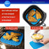 Reusable Silicone Air Fryer Liners, Easy Clean Accessories with Magnetic Cheat Sheet, Non-Stick Parchment Paper