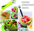 DIANCHU 2 Pieces Melon Baller Scoop Set - 4 In 1 Stainless Steel Fruit Tool Set for Melon Baller, Carving Knife, Seed