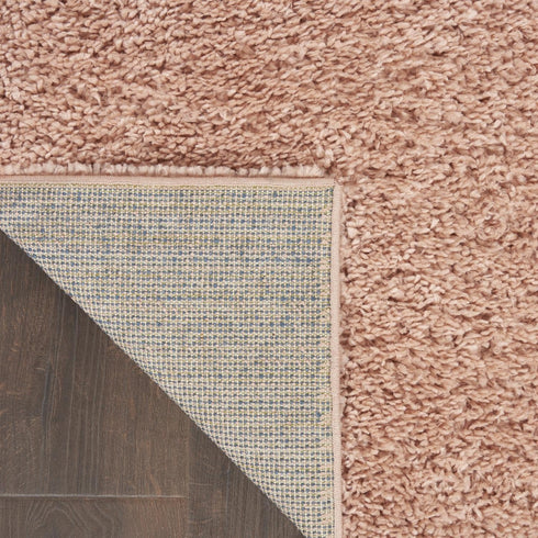 Nourison Malibu Shag Blush Area Rug 2'2'' x 9'10'', Easy-Cleaning, Non-Shedding for Bedroom, Living Room, Dining Room