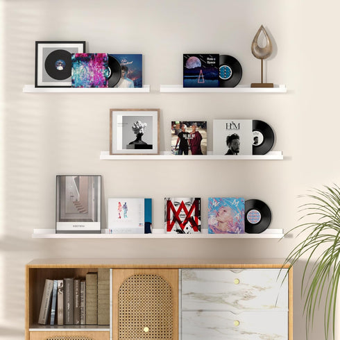 36 Inch Set 2, Fun Memories Picture Ledge Shelf, Floating Shelves of Nursery Book Shelves for Toys Storage, Kids