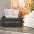 AuldHome Farmhouse Dryer Sheet Dispenser (Black); Countertop Enamelware Fabric Softener Sheet Holder for Laundry Room