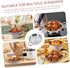 YARNOW Stainless Steel Griddle Stainless Steel Pot Cookware for Kitchen Double Handle Hot Pot Kitchen Accessory Stainless Steel Wok Cooking Tool Cooking Pot Small Hot Pot Individual by YARNOW