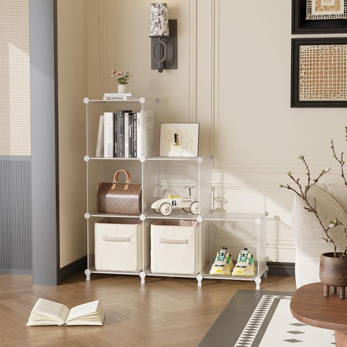 Closet 6 AWTATOS Cube Storage Organizer, Organizers and Storage, Cube Shelves Bookshelf, DIY Stackable Plastic Clothes