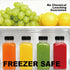 Bouolops 16oz 20pcs Empty Plastic Juice Bottles with Caps,Juice Containers for Juice, Milk and Other Beverages,Clear