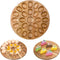 Lounsweer Reversible Wood Deviled Egg Platter and Charcuterie Board Thicken Tray Countertop