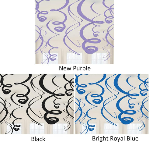 Amscan Party Hanging Swirls, Rainbow, Party Decor