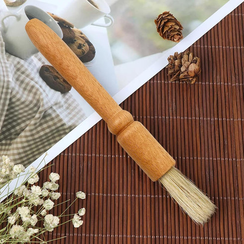 Professional Coffee Brush Set with Wooden and Nylon Brushes for Espresso Machine Cleaning