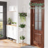 WELUKGUUD 2-Tier Hanging Plant Stand Indoor and Outdoor , Space-Saving Iron Planter Shelves, Multiple Flower Pot