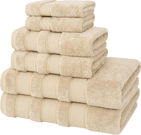 Set, 100% 600 6 2 2 2 American Soft Linen Salem Turkish Bath Towel Cotton GSM Piece Towels for Bathroom, Bath Towels