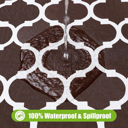6 30x72 Inches) Smiry Rectangle Picnic Table Cover, Waterproof Elastic Fitted Camping Tablecloths for Foot Tables