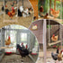Qinfly Arc-Shaped Chicken Swing Perch Enrichment Toys Handmade,Chicken Accessories for Chicken Coop