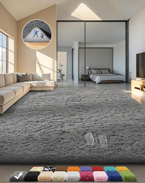 Ophanie 6x9 Area Rugs, Upgrade Non-Slip Fluffy Soft Rugs for Living Room,