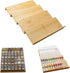 Sweet Living 4 tier spice rack drawer organizer for Kitchen Cabinets | Wooden spice drawer organizer, Space-Saving
