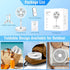 LIPETY 9" Portable Standing Oscillating Fan with Remote - 7200mAh Rechargeable Battery Tall Floor Foldable Travel Fan