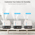 4L 40H 12H 360 Nozzle, 7-Color JRD Humidifiers for Bedroom, Ultrasonic Humidifier for Large Room, Cool Mist Top-Fill
