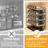 20 801 SpaceAid Pull Out Spice Rack Organizer with Jars, Heavy Duty Slide Out Seasoning Organizer for Kitchen Cabinets