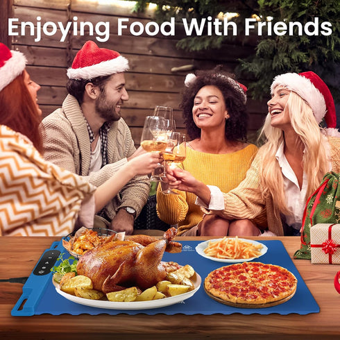 3 Food Warming Mat, Roll Up Electric Warming Tray, Graphene Heating Film Fast Full Surface Heating Mat with Level