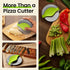 Kitchy Pizza Cutter Wheel with Protective Blade Cover, Ergonomic Slicer, Green