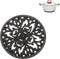 Sumnacon Round Cast Iron Trivet, 6.7 Inch Heat Resistant Holder for Hot Dish, Pot, Pan, Teapot, Rustic Kitchen Decor