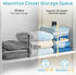 4 Pack 12in Closet Closet 12in Vtopmart Height Shelf Dividers for Organization, Clear Plastic Shelf Dividers of Upgrade