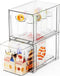 Yieach 2 Pack Baby Bottle Organizer for Countertop,Large Stackable Storage Bins Under The