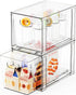 Yieach 2 Pack Baby Bottle Organizer for Countertop,Large Stackable Storage Bins Under The