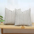 Kiuree Black and Beige Farmhouse Throw Pillow Covers, Set of 2 Decorative Square Pillow Cases for Sofa, Couch, Bedroom