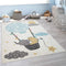 Paco Home Kid's Rug for Children's Bedroom with an Elephant, Bear and