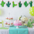 24 Pcs Cactus Cutouts Wooden Ornaments | Summer Themed Party Banner DIY Green Decoration for Mexican Birthday Baby