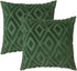 Soft Faux Fur Throw Pillow Covers 18x18, Plush Decorative Pillow Covers with 3D Diamond Pattern - Set of 2