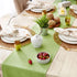 DII Everyday Collection Fringed Solid Table Runner, 14x72, Green