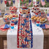 4th Party(71 13 Inch) of July Table Runner, America Patriotic Memorial Day Table Runner Decorations, Independence Day