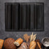 Estink Silicone Pan, Oblong Shape Bread Molds, 5 Loaf NonStick Baking Liners for French Bread Baking