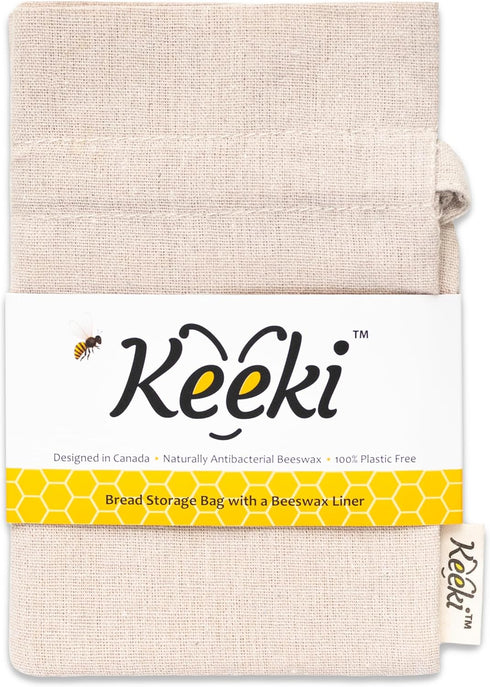 Keeki Bag - The Original Beeswax Lined Bread Bag for Homemade &