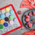 HOTPOP Piping Bags and Tips Set for Macarons - 17-Piece Baking Supplies Kit, Reusable Silicone Pastry Bags