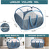 Durable Collapsible Laundry Basket, 90L Foldable Hampers with Handles for Bedroom, Bathroom, Travel, Blue