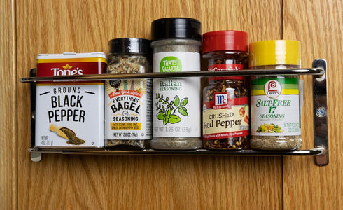 Nifty Solutions Spice Racks, Door/Wall Stainless Steel Spice Rack