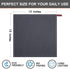 Kitinjoy 100% Cotton Kitchen Dish Cloths, 6 Pack Waffle Weave Ultra Soft Quick Drying Towels, Dark Grey