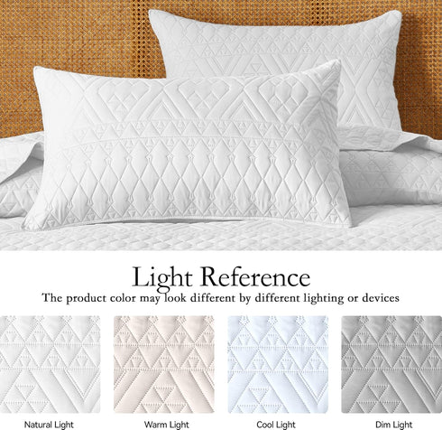 Set,White Set Seasons,2 Piece(1 Quilt,1Pillow akkialla Twin Size Quilt Bedding Lightweight Microfiber Soft