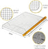 KITCHENATICS Small Cooling Rack for Cooking & Baking, Oven Safe Stainless Steel, Fits Quarter Sheet Pan, 8.5" x 12"