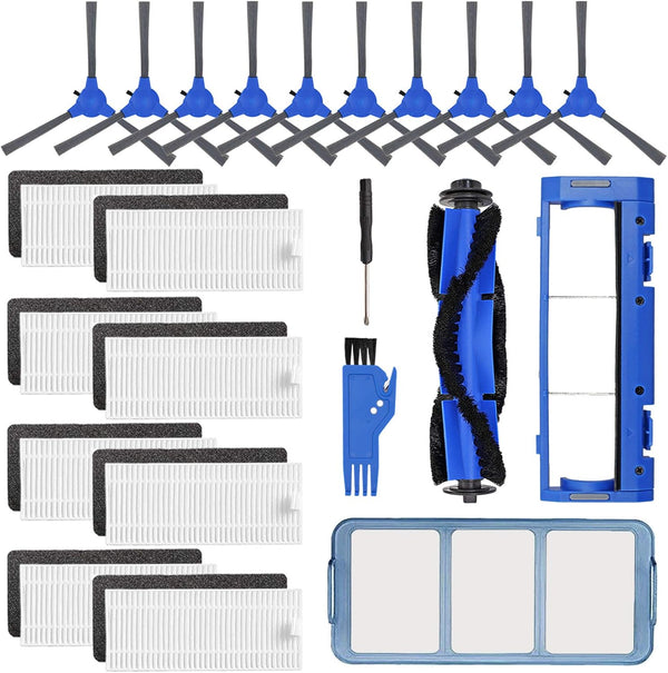 Replacement Parts Kit for Eufy RoboVac 11S, 15C, 30, 30C - Filters, Brushes, and Roller Brush