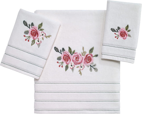 Avanti Linens Fingertip Towel, Soft & Absorbent Cotton Towel from Spring Garden Collection, 13.00" x 13.00"