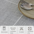 Kunxufi 24 24 Inch Farmhouse Small Square Grey Waterproof Tablecloth Heavy Weight Cotton Linen Table Cloth with Tassels