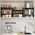 Expandable, Adjustable & Stackable Spice Rack, Metal Pantry Storage Shelves, Cabinet Kitchen Countertop Organizer
